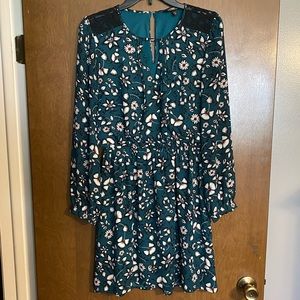 Express Floral Green Dress